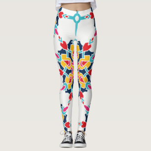 Seamless Turkish Colorful Design    Leggings