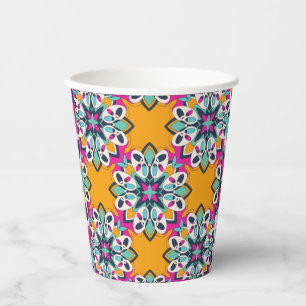 Seamless Turkish Colourful Cute Paper Cups
