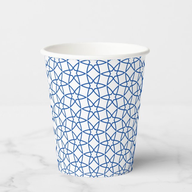 Seamless Turkish Colourful Design Arabic Cute   Paper Cups (Front)