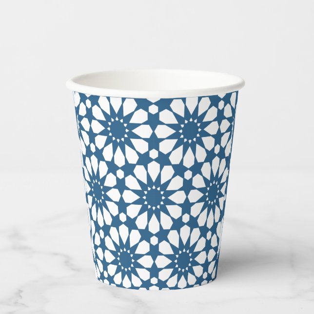 Seamless Turkish Colourful Design Cute   Paper Cups (Front)