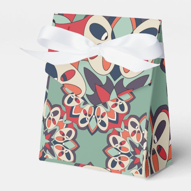 Seamless Turkish Colourful     Favor Box (Front Side)