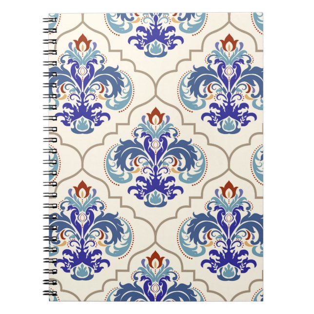 Seamless turkish colourful pattern. notebook (Front)