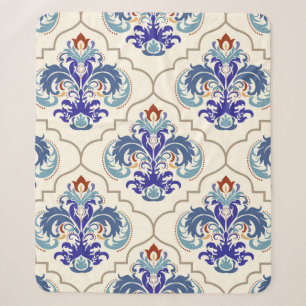 Seamless turkish colourful pattern. sherpa blanket