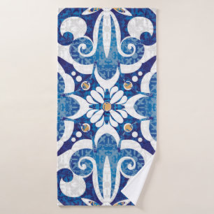 Seamless turkish colourful pattern. Vintage multic Bath Towel