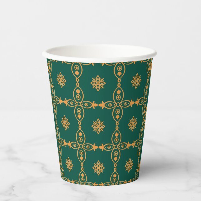 Seamless Turkish Colourful Vintage   Paper Cups (Front)