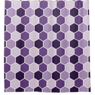 Seamless ultraviolet hexagon pattern. Honeycomb co
