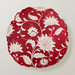 Seamless vintage background. Imitation of chinese  Round Pillow