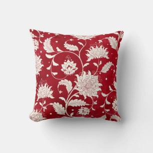 Seamless vintage background. Imitation of chinese  Throw Pillow