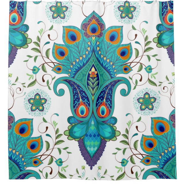 Seamless vintage background with oriental pattern. (Front)