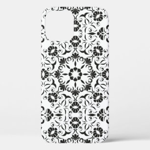 Seamless vintage background with stylized elements iPhone 12 case