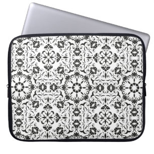 Seamless vintage background with stylized elements laptop sleeve
