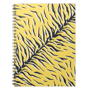Seamless vintage black and yellow tiger pattern. S Notebook