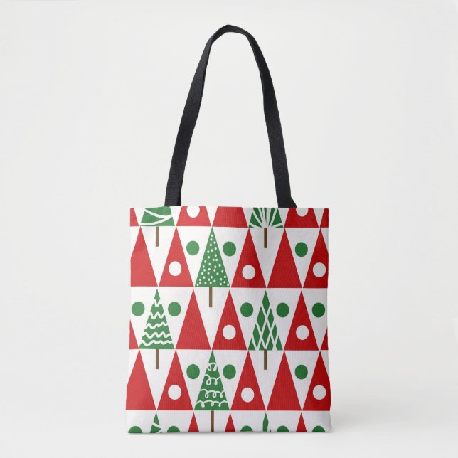 Seamless vintage christmas pattern with christmas  tote bag (Front)