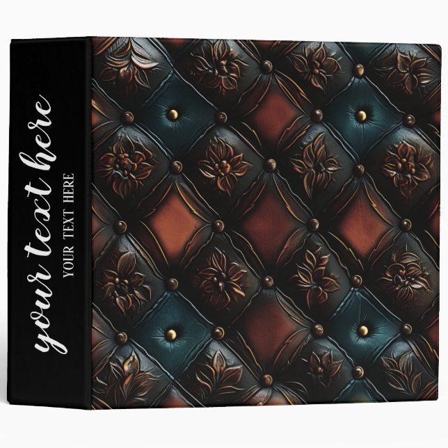 Seamless Vintage Embossed Binder (Front/Spine)