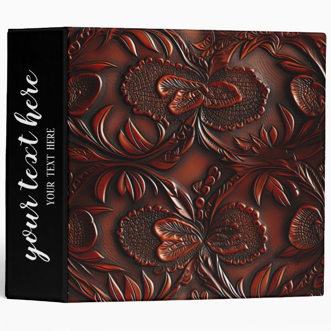 Seamless Vintage Embossed Binder (Front/Spine)