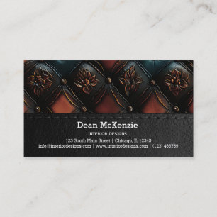 Seamless Vintage Embossed Business Card