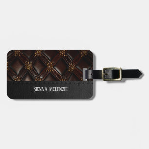 Seamless Vintage Embossed luggage tag