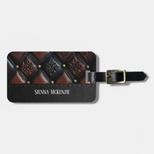 Seamless Vintage Embossed luggage tag