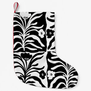 Seamless Vintage hand drawn floral a pattern with  Small Christmas Stocking