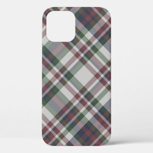Seamless vintage multicolor tartan pattern. Plaid  iPhone 12 Case
