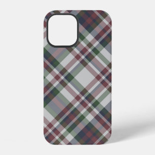 Seamless vintage multicolor tartan pattern. Plaid iPhone 12 Case