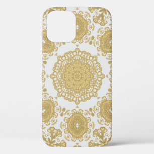 Seamless vintage ornamental texture, oriental, med iPhone 12 case