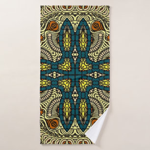 Seamless Vintage pattern in oriental style Flower