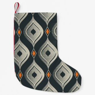 seamless vintage pattern small christmas stocking