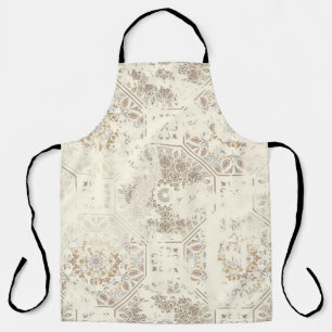 Seamless vintage pattern with an effect of attriti apron