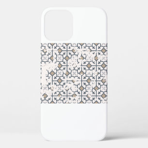 Seamless vintage pattern with an effect of attriti iPhone 12 case