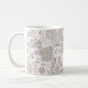 Seamless vintage pattern with an effect of attriti coffee mug