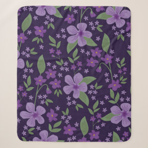 Seamless vintage pattern. wonderful lilac and purp sherpa blanket