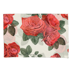 Seamless vintage roses pattern, floral design. pillowcase