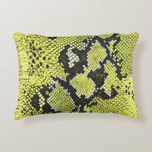 Seamless vintage snake animal skin pattern. Snakes Accent Pillow