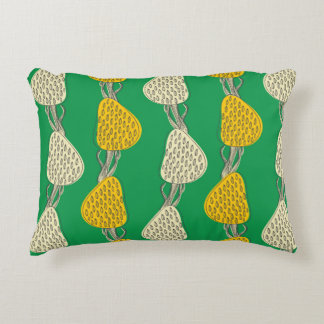 Seamless vintage texture with drawing trees accent pillow