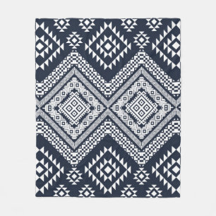 Seamless vintage Tribal Pattern Design. Stylish Mo Fleece Blanket