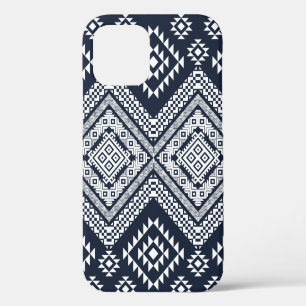 Seamless vintage Tribal Pattern Design. Stylish Mo iPhone 12 Case