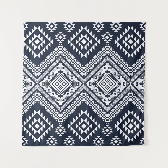 Seamless vintage Tribal Pattern Design. Stylish Mo Tapestry (Front)