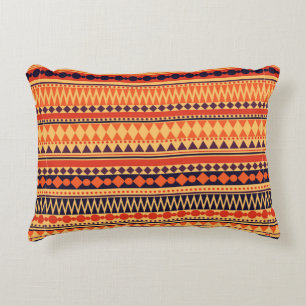 Seamless vintage tribal texture pattern. Vintage s Accent Pillow