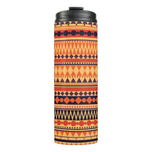 Seamless vintage tribal texture pattern. Vintage s Thermal Tumbler