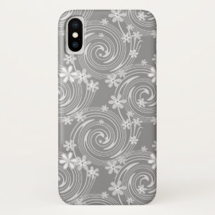 Seamless violet swirl lavander colour flowers flor Case-Mate iPhone case