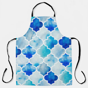Seamless watercolor background. Beautiful hand dra Apron