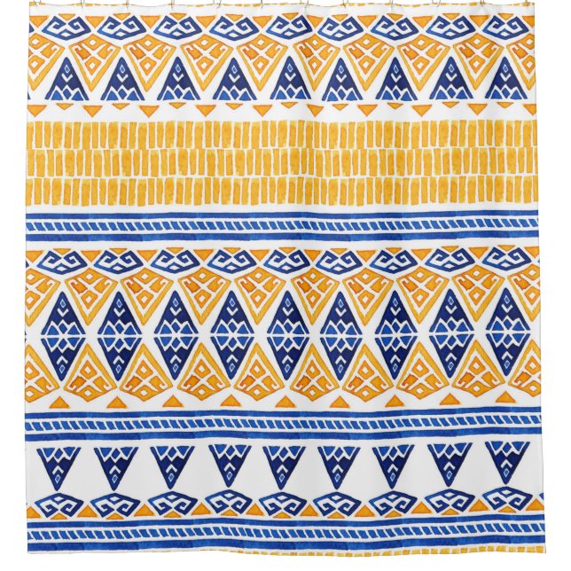 Seamless watercolor bohemian pattern (Front)
