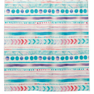 Seamless Watercolor Ethnic Tribal Ornamental Patte