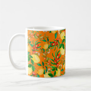 seamless watercolor illustration background mix co coffee mug