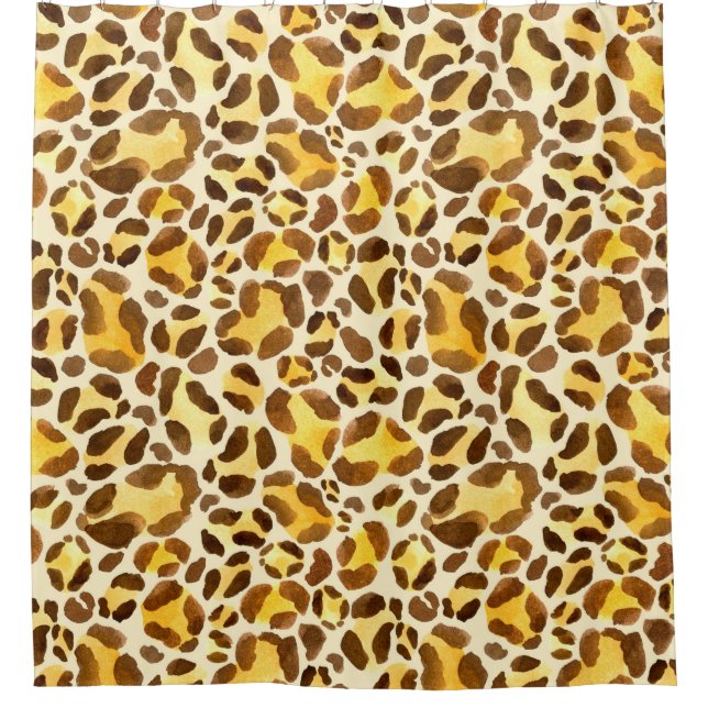 Seamless watercolor leopard pattern (Front)