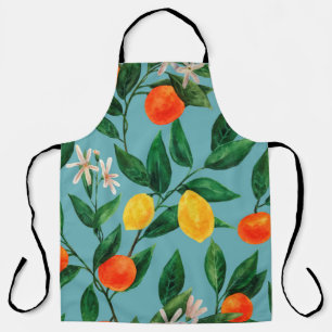 Seamless watercolor pattern. An ornament made of b Apron