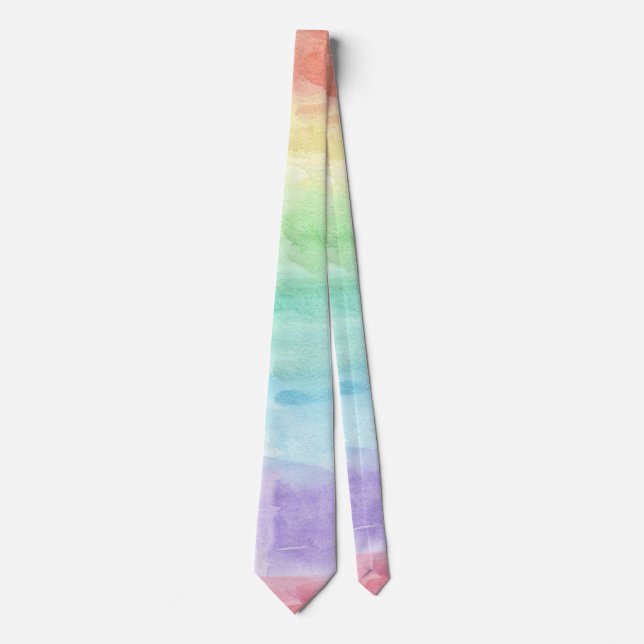 Seamless Watercolor Pattern by storeman Tie (Front)