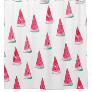 Seamless watercolor pattern with watermelon