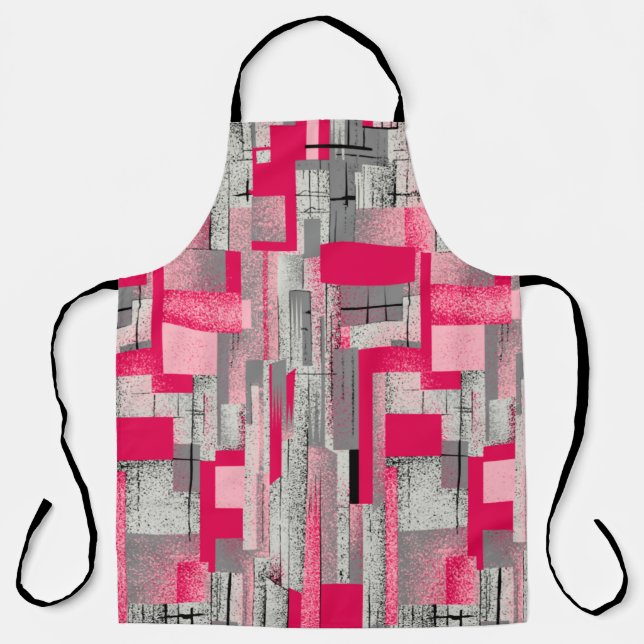 seamless watercolour digital patchwork pattern apron (Front)